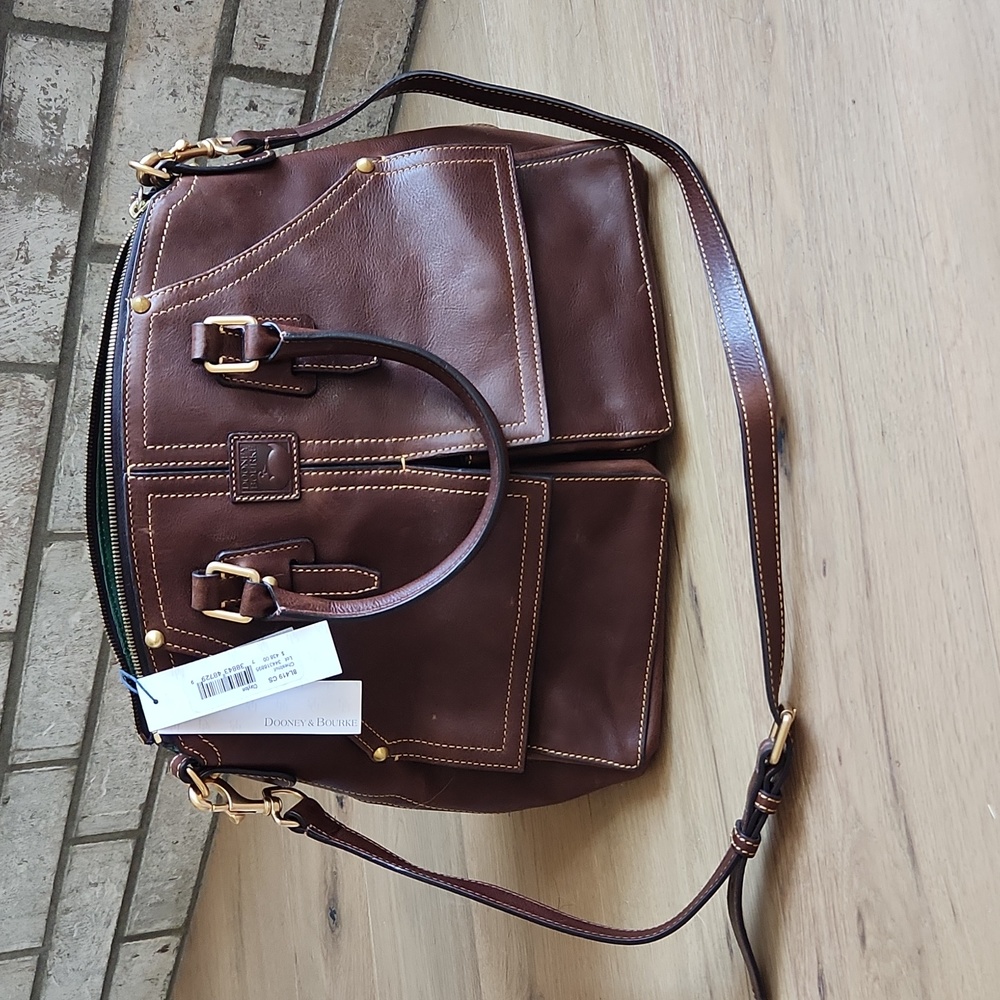 Dooney & Bourke Florentine Leather Clayton Satchel